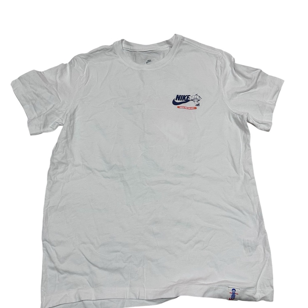 Nike "Put the Heat on your Feet" White L Graphic Men's Tee